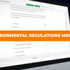 Environmental Regulations Module
